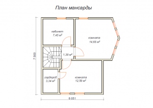 План мансарды