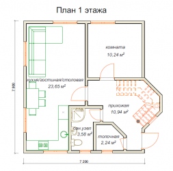 План 1 этажа