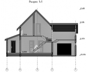 Разрез 1-1 