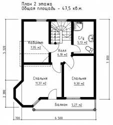План 2 этажа 